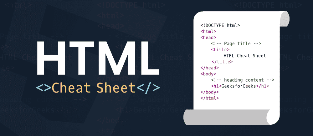 HTML cheatsheet